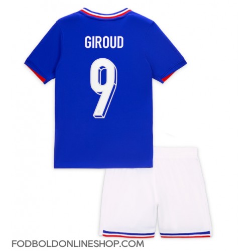 Frankrig Olivier Giroud #9 Hjemme Trøje Børn EM 2024 Kortærmet (+ Korte bukser)